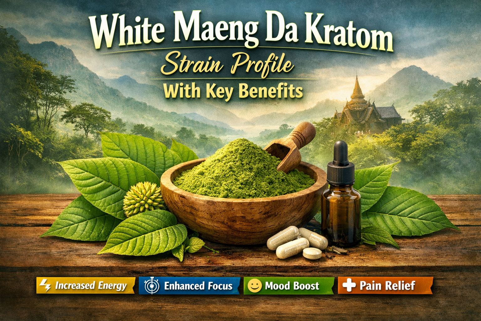 White Maeng Da Kratom Strain Profile With Key Benefits